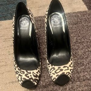 GUESS  Animal Print High heels Size 7